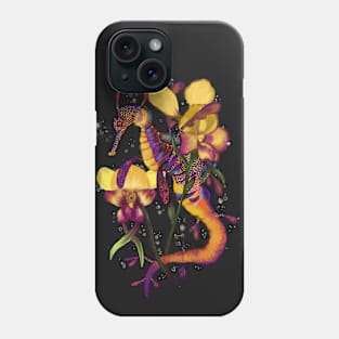 Weedy Sea Dragon and Orchids Phone Case