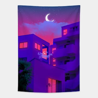 Dream House (red) Tapestry