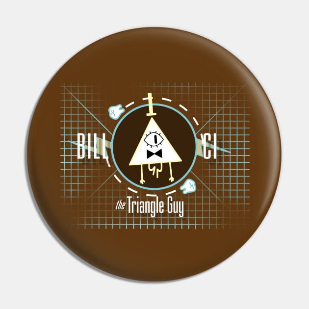 Bill Ci the Triangle Guy Pin by haberdasher92