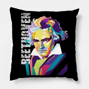 Beethoven wpap popart Pillow