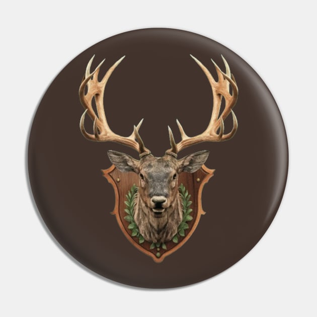 Deer Trophy Head Pin by Wild Catch