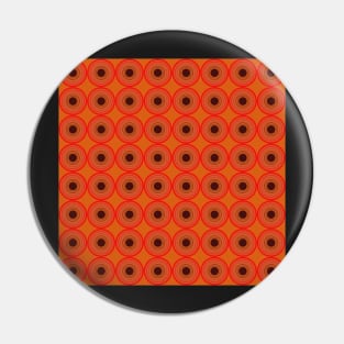 retro seventies burnt orange geometrical pattern Pin