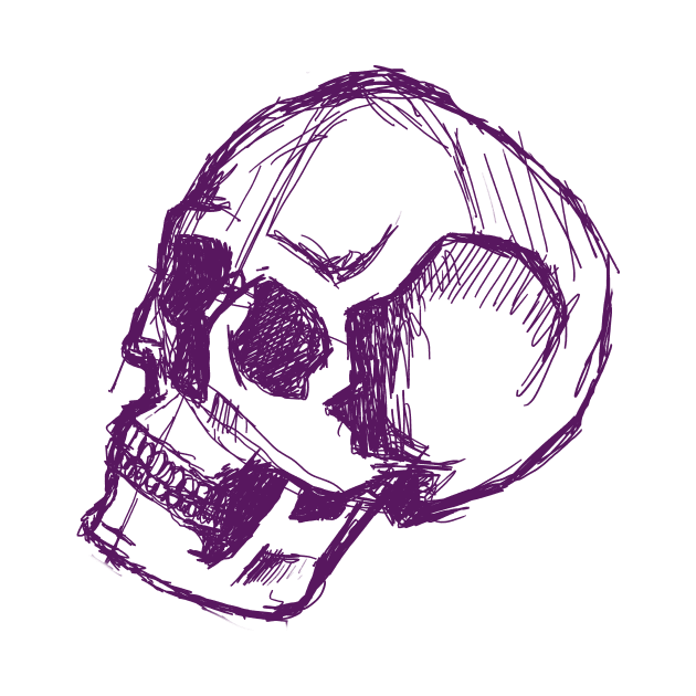 Skull Sketch by Greboge Wear