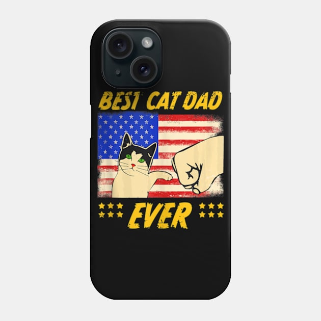 Best Cat Dad Ever Cat Daddy Father Day Phone Case by StuSpenceart