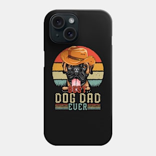 Vintage Best Dog Dad Ever Retro Headband Funny Father's Day Phone Case