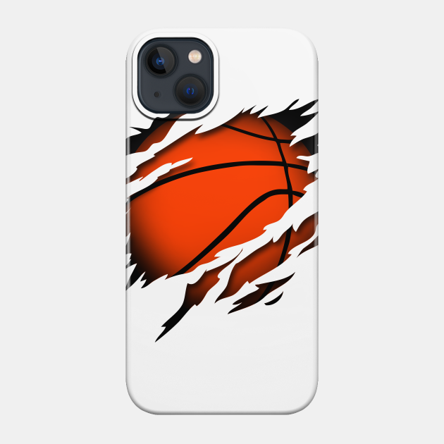 Basketball in the heart basketball player passion - Basketball - Phone Case