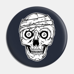 mummy skull Pin