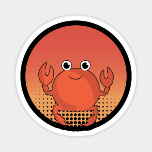 Funny Crab excitement birthday cool celebrate Magnet
