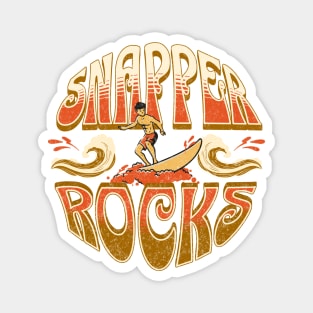 Snapper Rocks, Queensland Australia Distressed Vintage Graphic Magnet