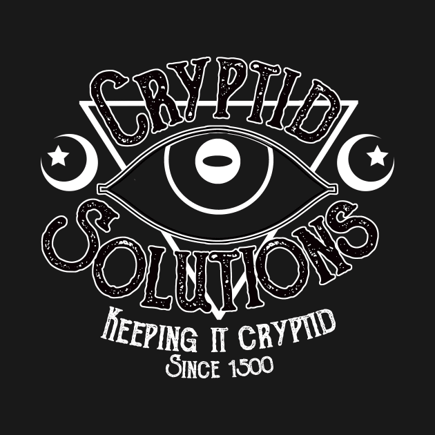 Cryptid Solutions (BLACK) by RileyOMalley