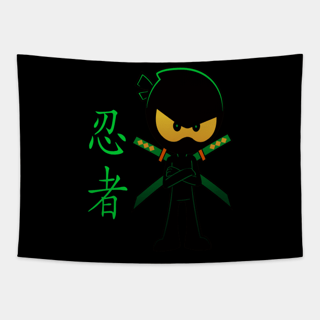 ninja kid Tapestry by lady maker 794