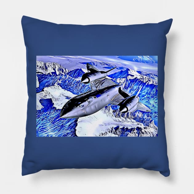 Fighter Aircraft Pillow by Arie