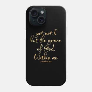 1 corinthians 15 10 Phone Case