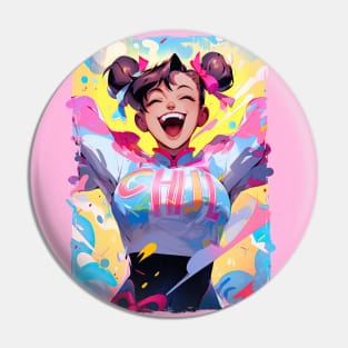 HAPPY ASS SLAPPER HIME - CHUN LI STREET FIGHTER | Anime Manga Gaming Pop Culture Pop Art | PROUD OTAKU Pin