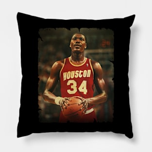 Hakeem Olajuwon - Vintage Design Of Basketball Pillow