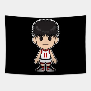 Kaede Rukawa White Jersey Tapestry