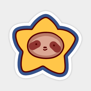Star Sloth Face Magnet