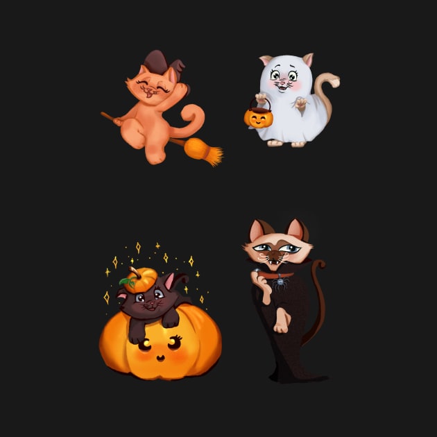 Meoween stickers 3 by ArtInPi