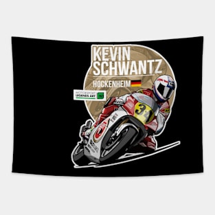 Kevin Schwantz 1991 Hockenheim Tapestry