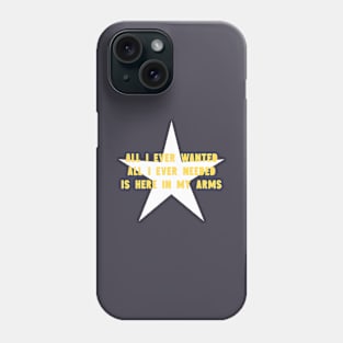 All I Ever Wanted, star, mustard Phone Case