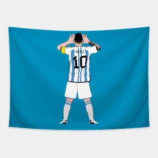 Lionel Messi Celebration Tapestry