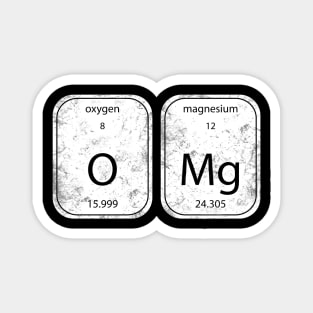 Oh My God Periodic Table Oxygen Magnesium Magnet