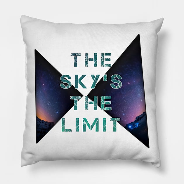 The sky's the limit Pillow by Shopoto