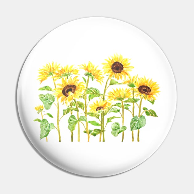 yellow sunflower painting 2020 version 2 watercolor painting Pin by colorandcolor