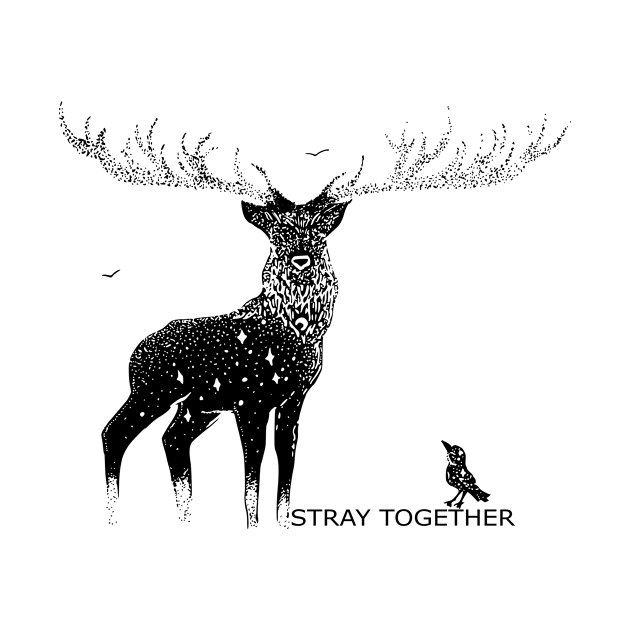 Starry Stag by StrayTogether