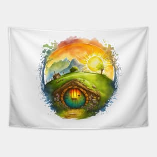 Round Doors in Summer - Fantasy Tapestry