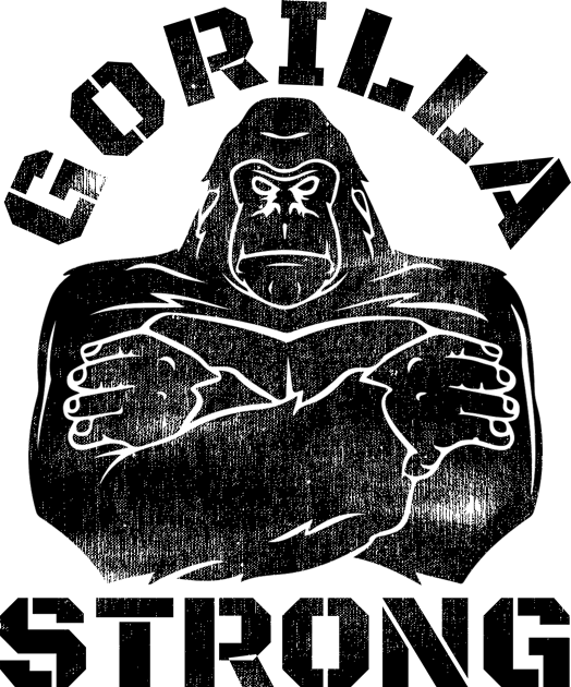 GORILLA STRONG Kids T-Shirt by MuscleTeez