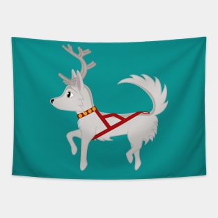 Prancer the Reindeer Puppy Tapestry