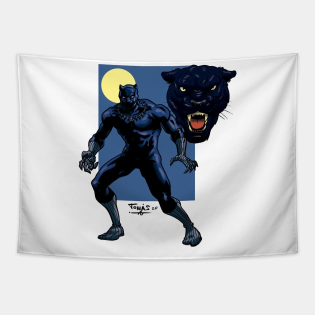 Panther Tapestry by Tomas Aranda T-Shirts