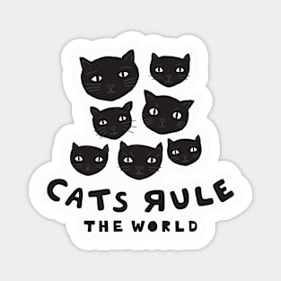 cats rule Magnet