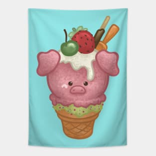 Pig Gelato Tapestry