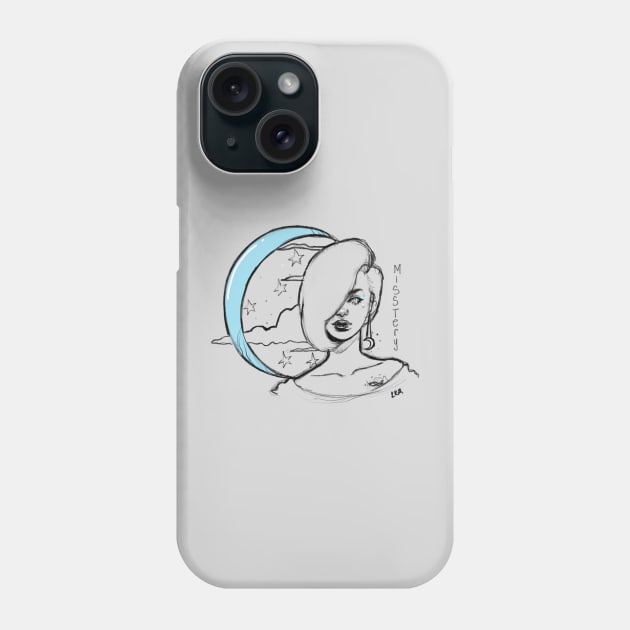 The Night, Moon and Stars Phone Case by R.Gray Illustrations 