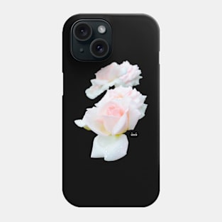 Rose in the dew on black / Swiss Artwork Photography Phone Case