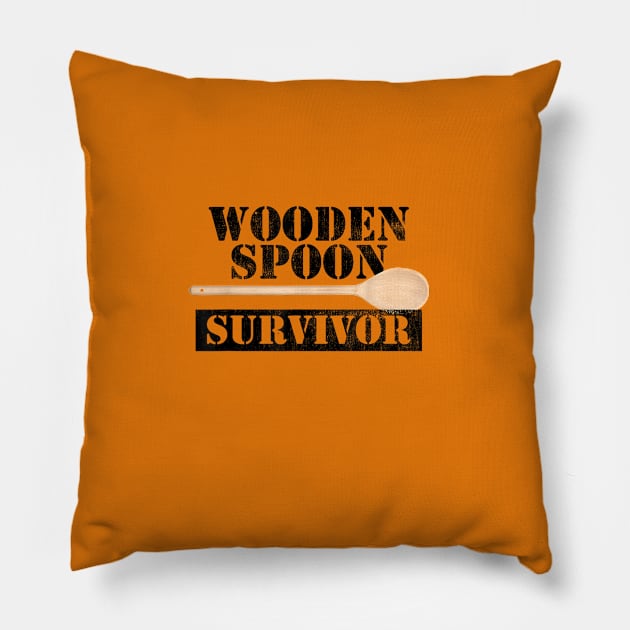 Wooden spoon survivor Pillow by WILLER