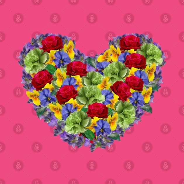 Gay Heart Flowers by Dirty Nerdy