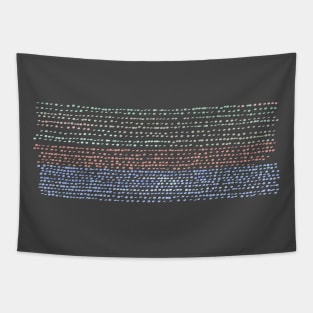 Forest Sunset Abstract dots Tapestry