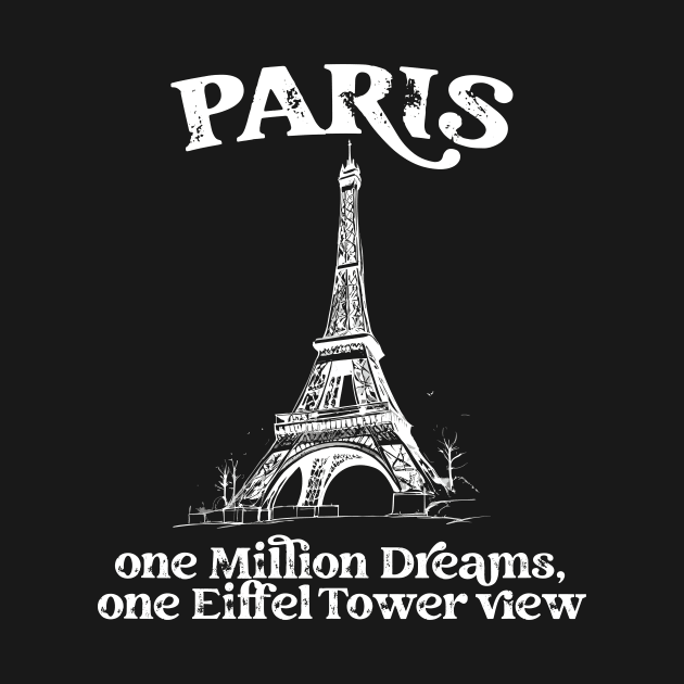 Paris - one eifel tower view by Kingrocker Clothing