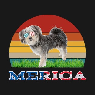 Merica Morkie  Dog Lover Owner Gift T-Shirt