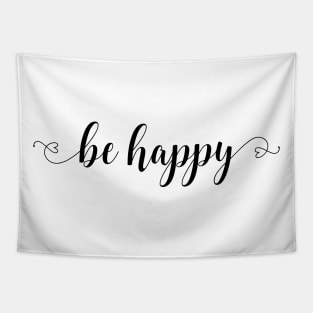 Be Happy Script Tapestry