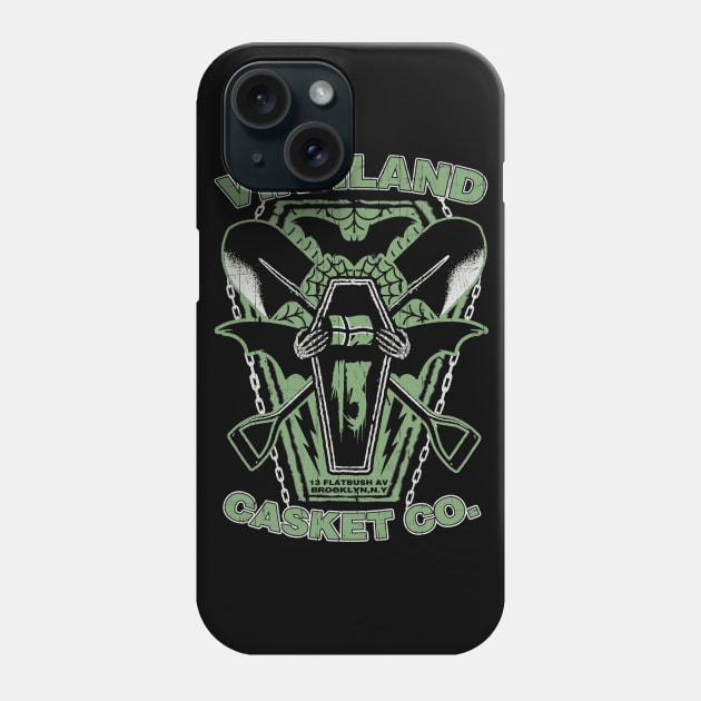 "VINNLAND CASKET CO." Phone Case by joeyjamesartworx