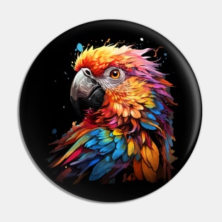 Macaw Rainbow Pin