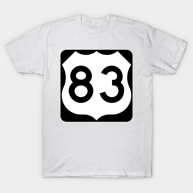 U.S. Route 83 (United States Numbered Highways) - Road - T-Shirt | TeePublic