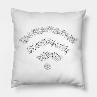 Music server, wifi icon Pillow