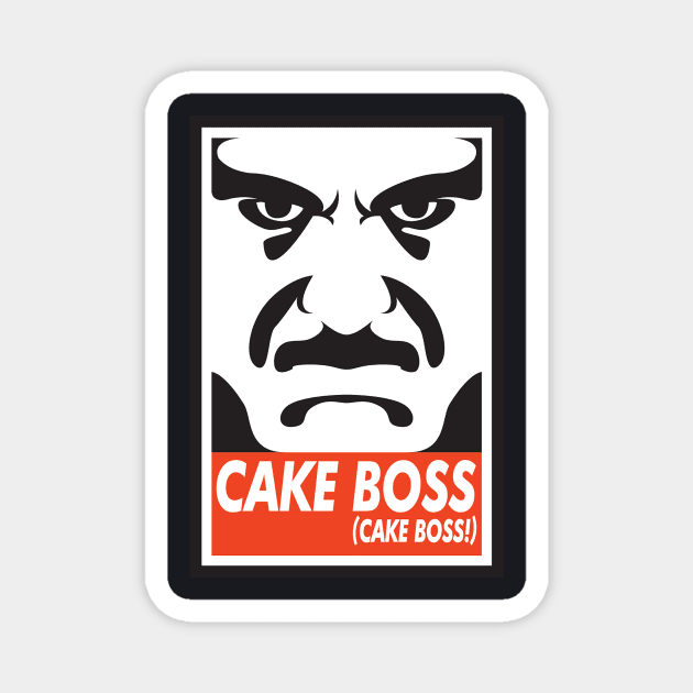 CAKE BOSS (Cake Boss!) Magnet by gthomasmcdonald