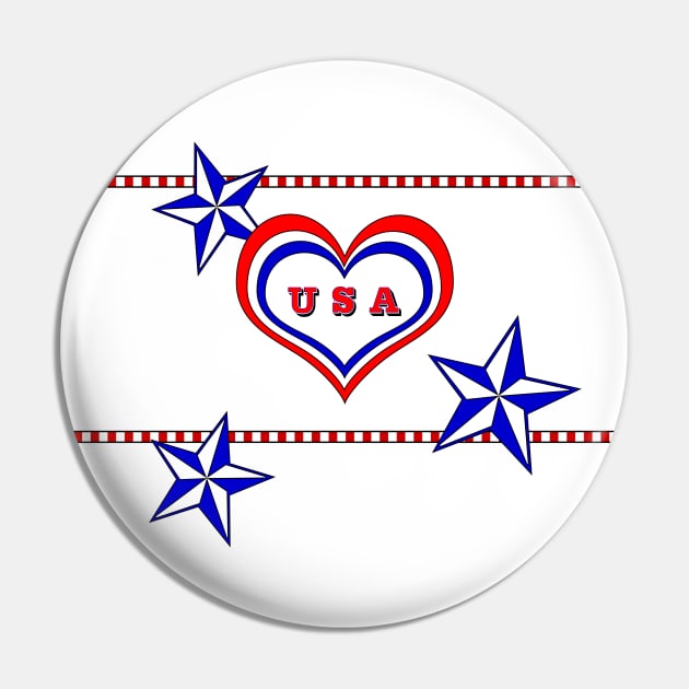 Stars N Bars Pin by 2HivelysArt