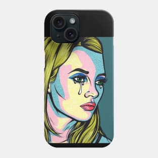 Kate Blonde Crying Comic Girl Phone Case